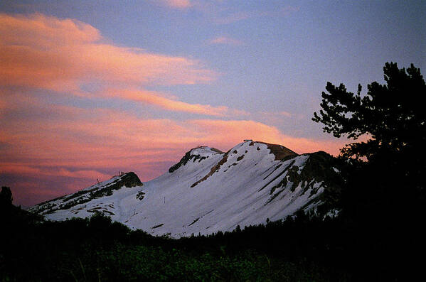 Cornice Poster featuring the photograph Cornice Afterglow - Mammoth Lakes by Bonnie Colgan