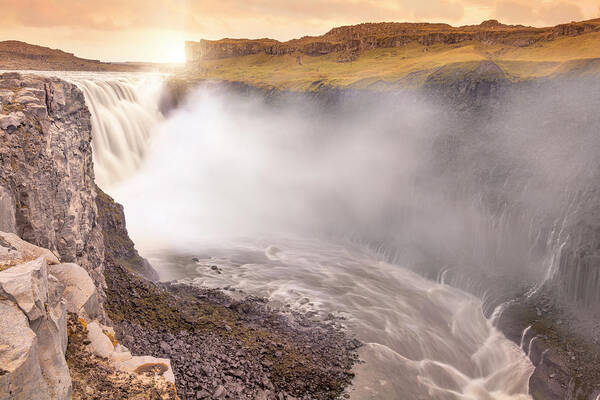 Iceland Poster featuring the photograph Dettifoss waterfall by Giovanni Allievi