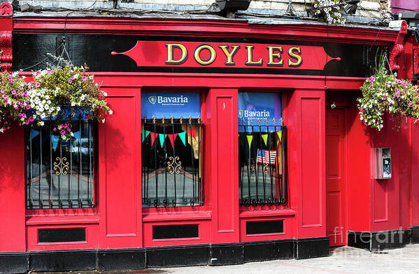 Doyles Poster featuring the photograph Dublin Doyles Pub in Ireland by John Rizzuto