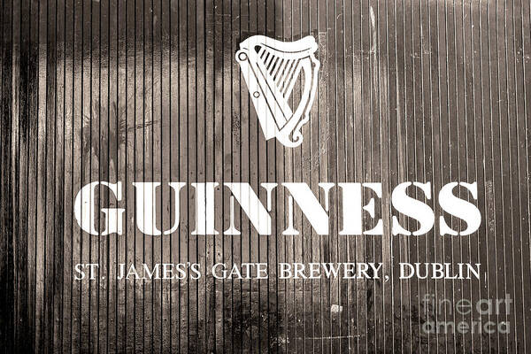 St. James Gate Brewery Poster featuring the photograph Guinness St. James Gate Brewery in Dublin Ireland by John Rizzuto
