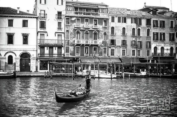 Memories Of The Grand Canal In Venice Poster featuring the photograph Memories of the Grand Canal in Venice by John Rizzuto