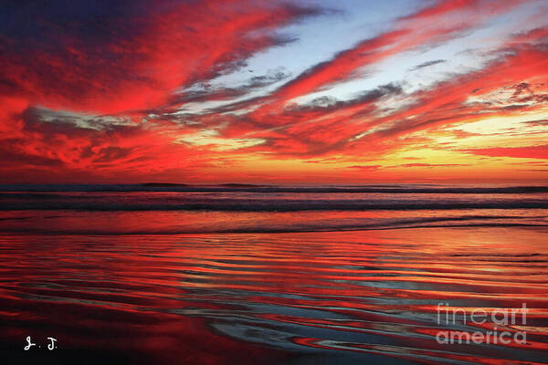 Sunsets Poster featuring the photograph Oceanside Harbor Afterglow by John F Tsumas