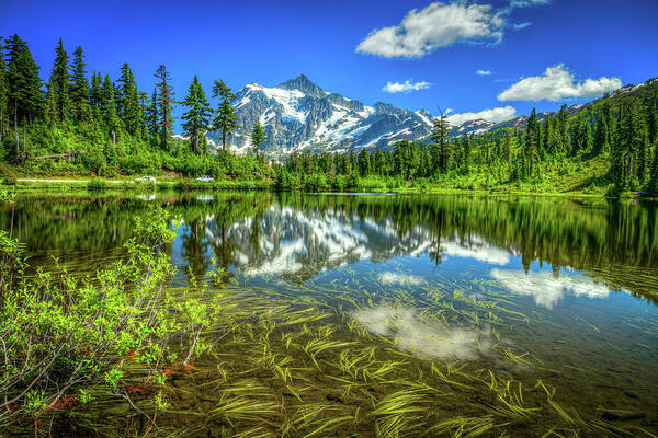 Picture Lake Poster featuring the photograph Picture Lake by Spencer McDonald