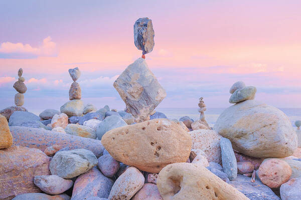 Balanced Rocks Poster featuring the photograph Signs II by Giovanni Allievi