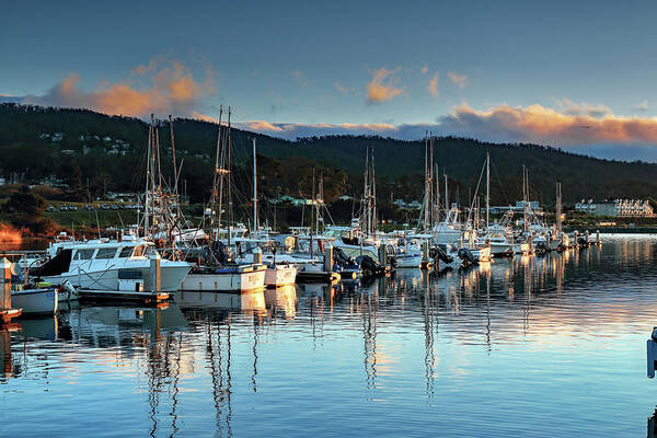 Sunrise Poster featuring the photograph Sunrise Harbor by Rick Perkins