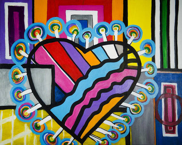 Heart Poster featuring the painting Heart by Jose Rojas