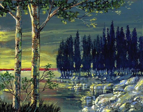 Ford Smith Poster featuring the painting Majestic Calm by Ford Smith