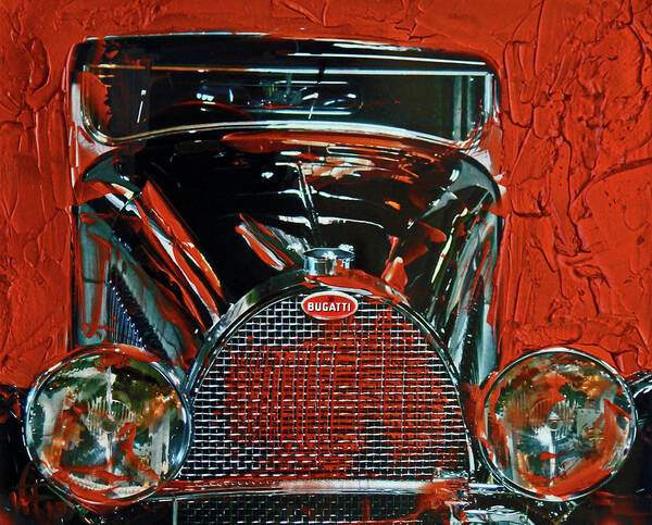  Bugatti Poster featuring the photograph Bugatti Vintage Copper by Walter Fahmy