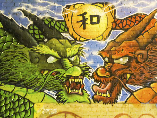 China Poster featuring the photograph Graffiti Wall 2 Image Art by Jo Ann Tomaselli