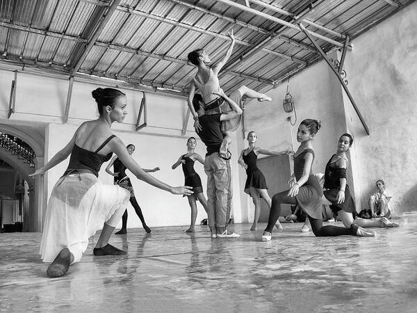 Cuba Poster featuring the photograph Ballet Practice - Havana by Marla Craven