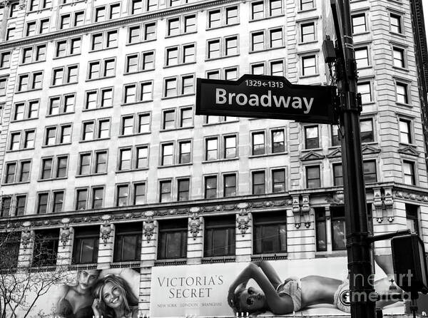 Broadway At Herald Square Poster featuring the photograph New York City Broadway at Herald Square by John Rizzuto
