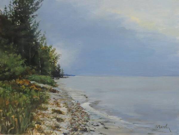 Lake Huron Poster featuring the painting Places We've Been by William Brody