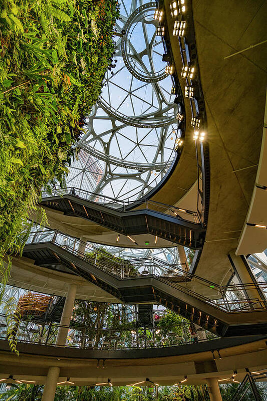 Architecture Poster featuring the photograph Amazon Spheres #3 by Tommy Farnsworth