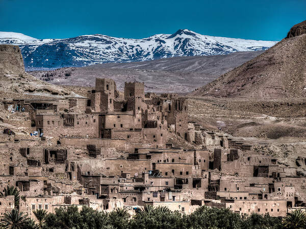 Dades Poster featuring the photograph Kasbah in the Dades valley by Claudio Maioli