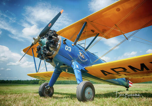 Aerobatic Poster featuring the photograph Stearman 4496 by Dan Beauvais