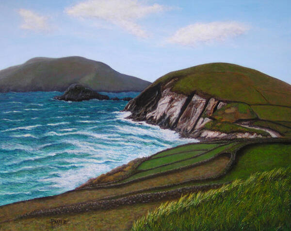Ireland Poster featuring the painting Irish Coast by Gay Pautz