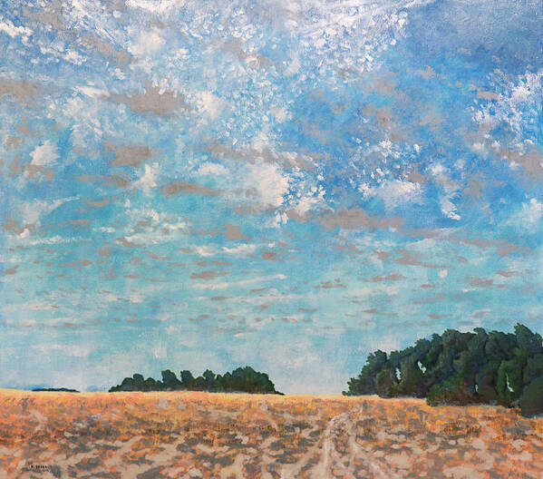 Landscape Poster featuring the painting La Salles Prairie by Kerry Beverly