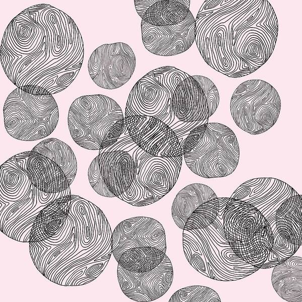 Pattern Poster featuring the drawing Woodprint Pattern #1 by Cortney Herron