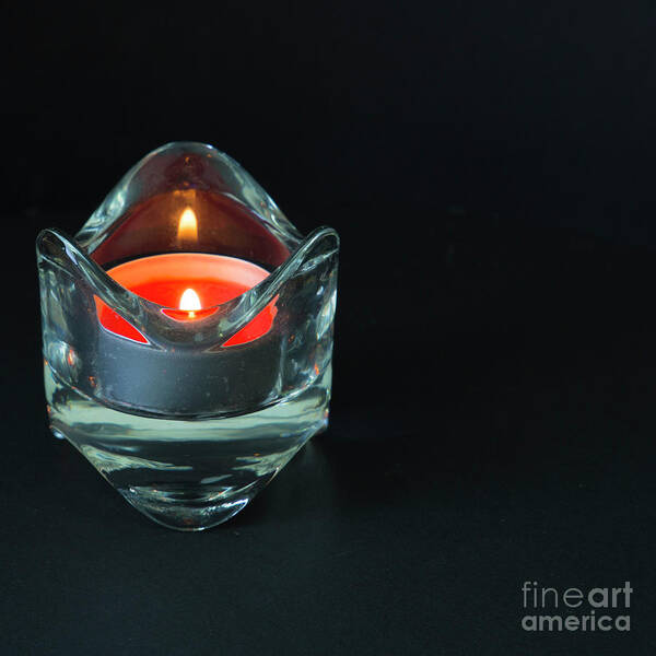 Candle Poster featuring the photograph Candlelight by Agnes Caruso