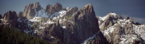 Castle Crags Poster featuring the photograph Castle Crags Panorama by James B Toy
