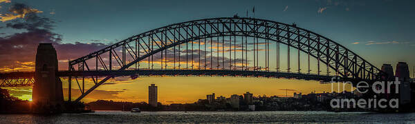 2016 Poster featuring the photograph Sunset in Sydney by Agnes Caruso