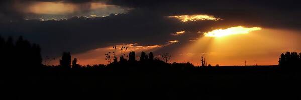 Silhouette Poster featuring the photograph Utah Sunset by Jerry Sodorff