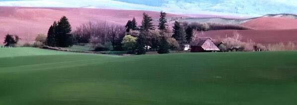 Farm Poster featuring the photograph In The Palouse by Jerry Sodorff