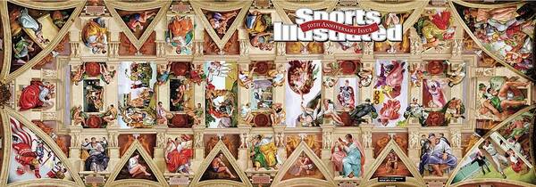 Event Poster featuring the photograph The Sistine Chapel Of Sports, 50th Anniversary Issue Sports Illustrated Cover by Sports Illustrated
