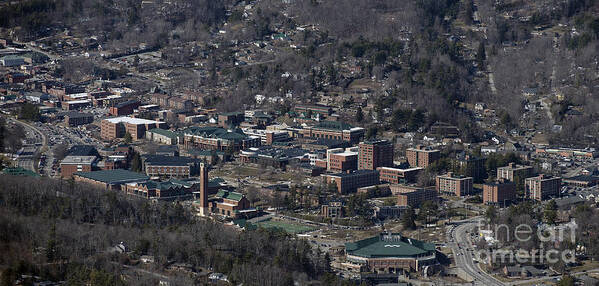 Appalachian State University Poster featuring the photograph Appalachian State University in Boone NC #2 by David Oppenheimer