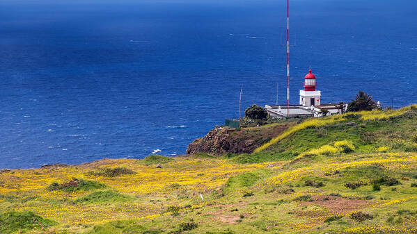 Madeira Poster featuring the photograph Ponta do Pargo lighthouse by Claudio Maioli