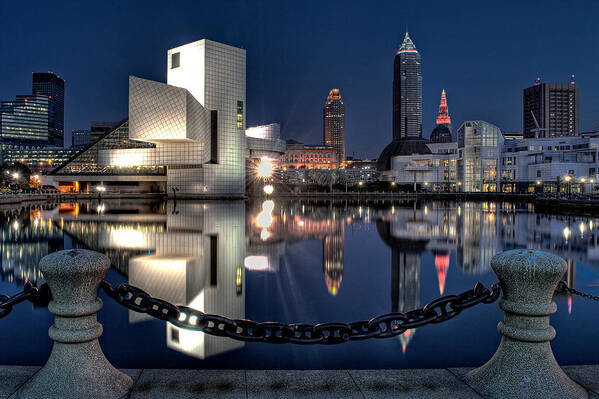 Cleveland Poster featuring the photograph Harbor Reflections #3 by At Lands End Photography