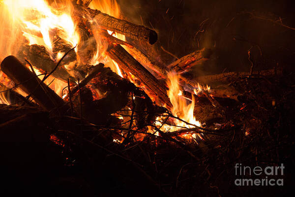 Farm Poster featuring the photograph Fire by Agnes Caruso