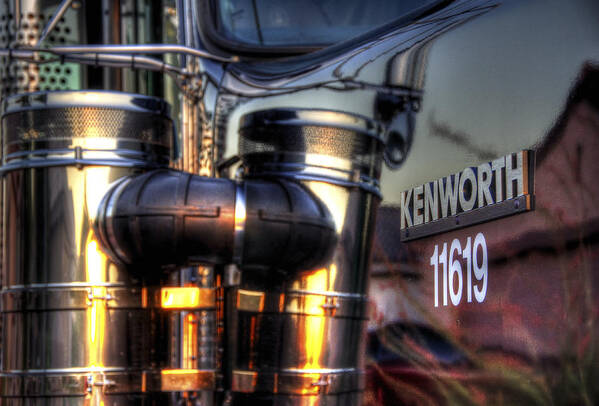 Transportation Poster featuring the photograph Kenworth 11619 34712 by Jerry Sodorff