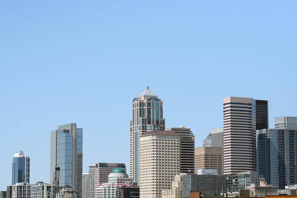 City Scapes Poster featuring the photograph Seattle by Gerald Mitchell