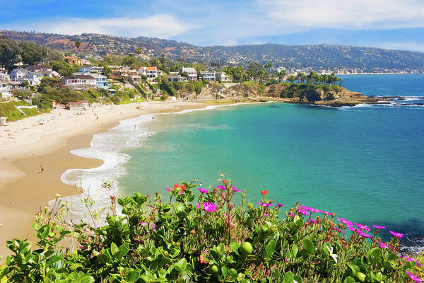 Scenery Poster featuring the photograph Crescent Bay, Laguna Beach, California #4 by Douglas Pulsipher