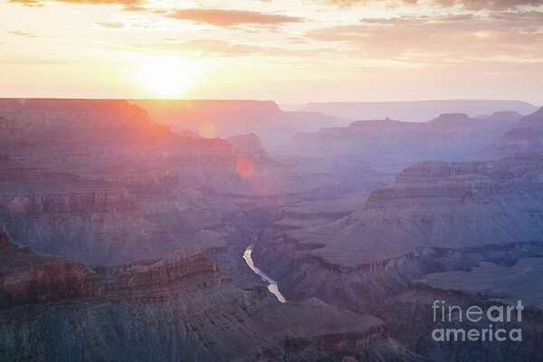 Grand Canyon Poster featuring the photograph Majestic sunset over Grand Canyon, Arizona, USA by Matteo Colombo