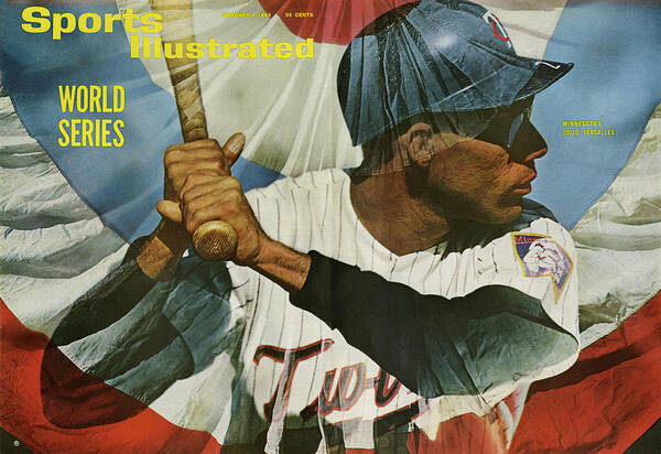 Magazine Cover Poster featuring the photograph Minnesota Twins Zoilo Versalles, 1965 World Series Preview Sports Illustrated Cover by Sports Illustrated