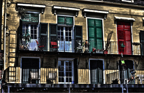 Balcony Poster featuring the photograph New Orleans Balcony by Cecil Fuselier