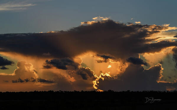 Sunrise Poster featuring the photograph Fire in the Sky #5626 by Dan Beauvais