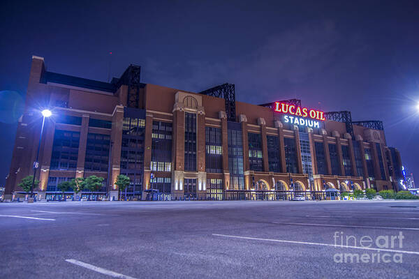 Indiana Poster featuring the photograph Lucas Oil Stadium Indianapolis Colts by David Haskett II