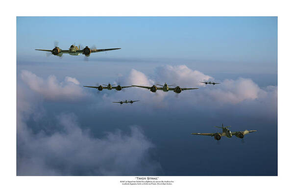Raaf Poster featuring the digital art Timor Strike - Titled by Mark Donoghue