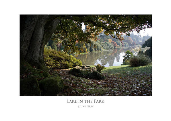 Lake Poster featuring the digital art Lake in the Park by Julian Perry