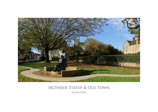 Archibald Mcindoe Poster featuring the digital art McIndoe Statue by Julian Perry