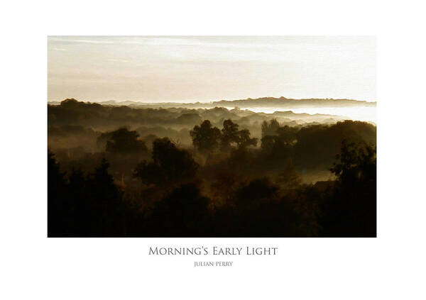 Beautiful Poster featuring the digital art Morning's Early Light by Julian Perry