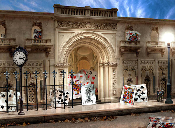 Poker Poster featuring the photograph The Gaming Palace by John Manno