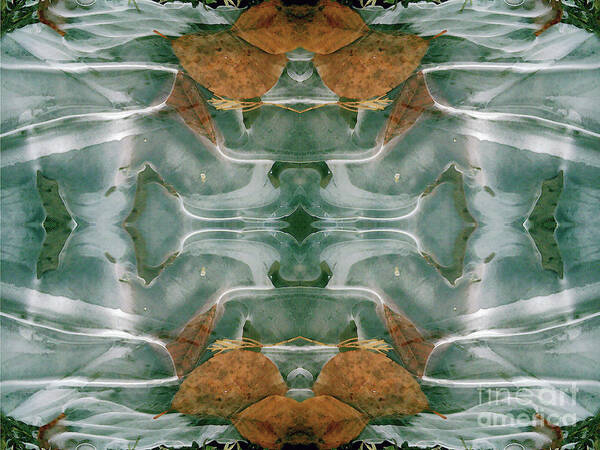 Winter Poster featuring the digital art Winter Symmetry 1 by David Hargreaves