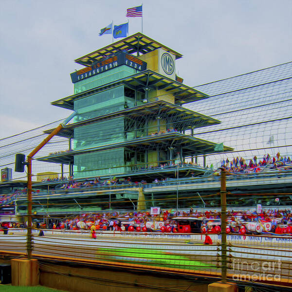 Indy 500 Poster featuring the photograph Indianapolis 500 May 2013 Square by David Haskett II