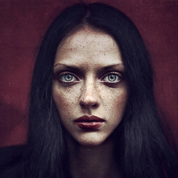 Portrait Poster featuring the photograph Kate by Anka Zhuravleva