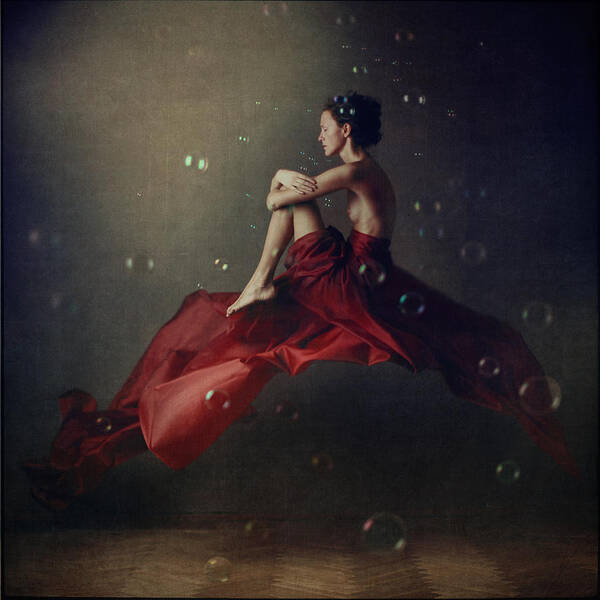 Floating Poster featuring the photograph The rider by Anka Zhuravleva