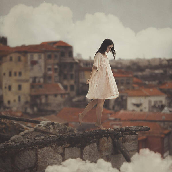  Poster featuring the photograph Dreams in old Porto by Anka Zhuravleva